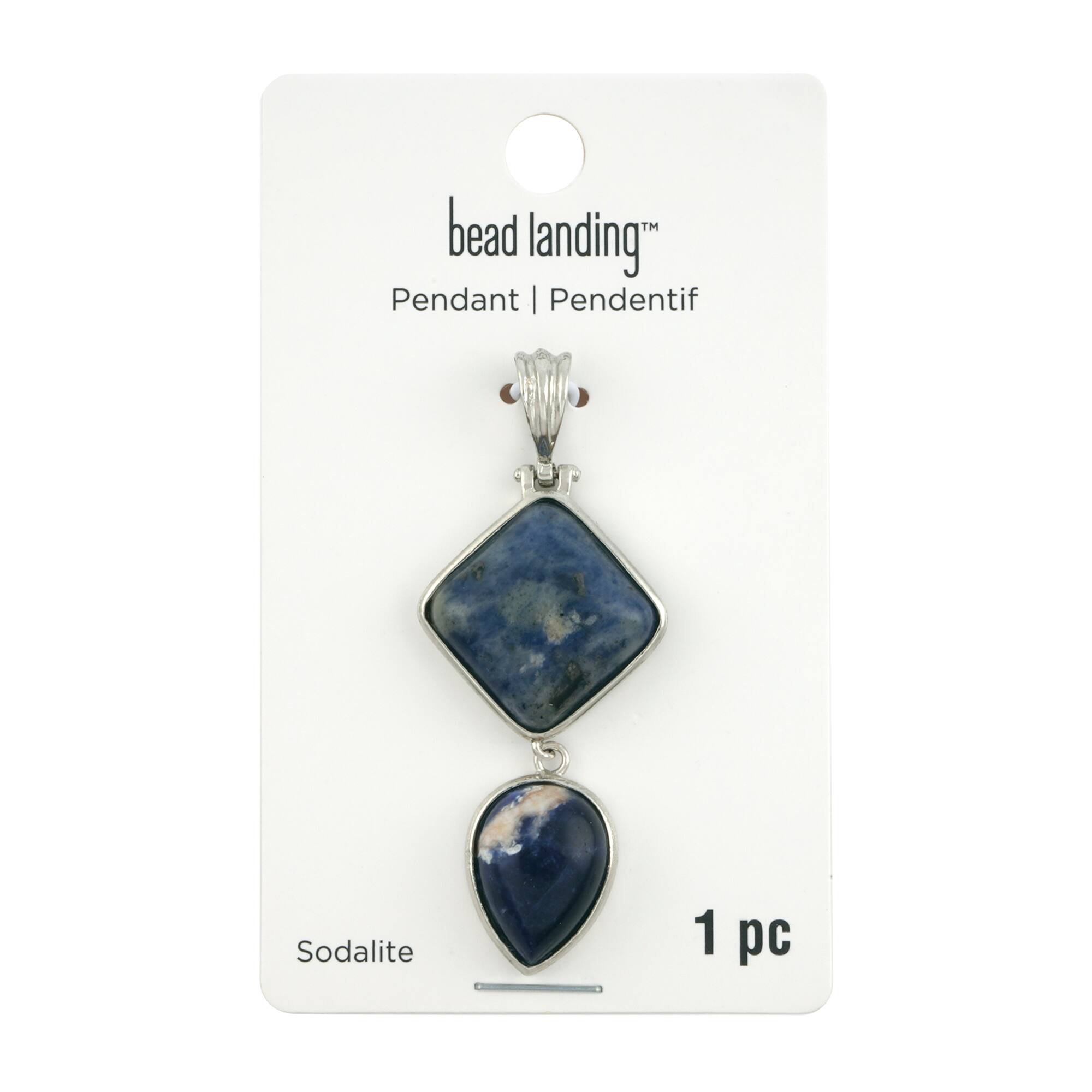 Sodalite Rhombus & Teardrop Pendant by Bead Landing™